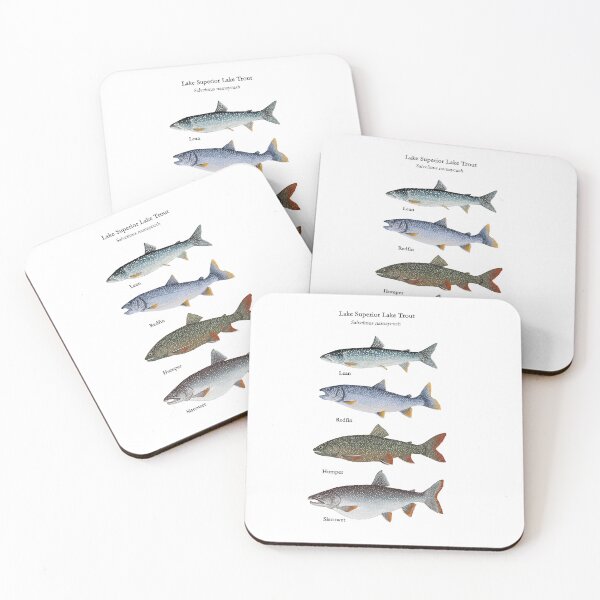 Item preview, Lake Trout Forms Painting designed and sold by Stephen Emms.