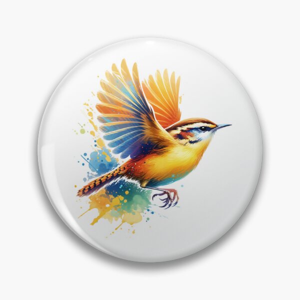 Item preview, Watercolor Carolina Wren designed and sold by TheAnimalZ00.