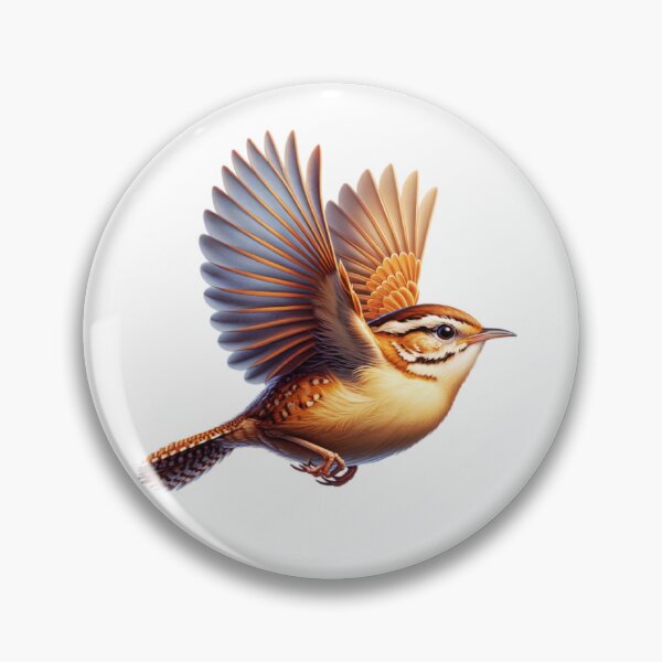 Item preview, Carolina Wren Flying designed and sold by TheAnimalZ00.