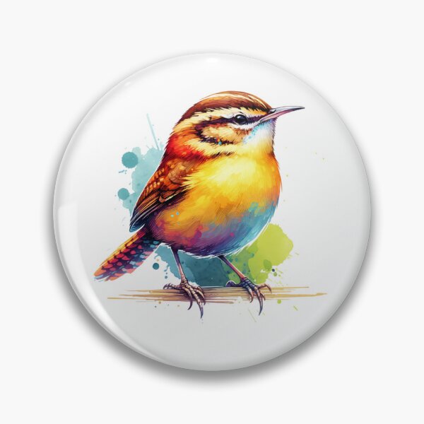 Item preview, Watercolor Carolina Wren designed and sold by TheAnimalZ00.