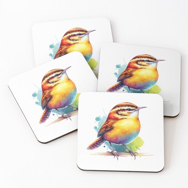 Item preview, Watercolor Carolina Wren designed and sold by TheAnimalZ00.