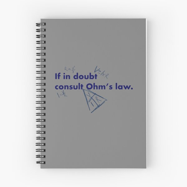 Item preview, If in doubt consult Ohm's law (Blue Text) designed and sold by Bridget Beswick.