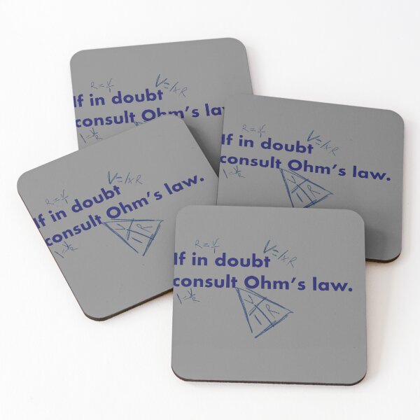 Item preview, If in doubt consult Ohm's law (Blue Text) designed and sold by Bridget Beswick.