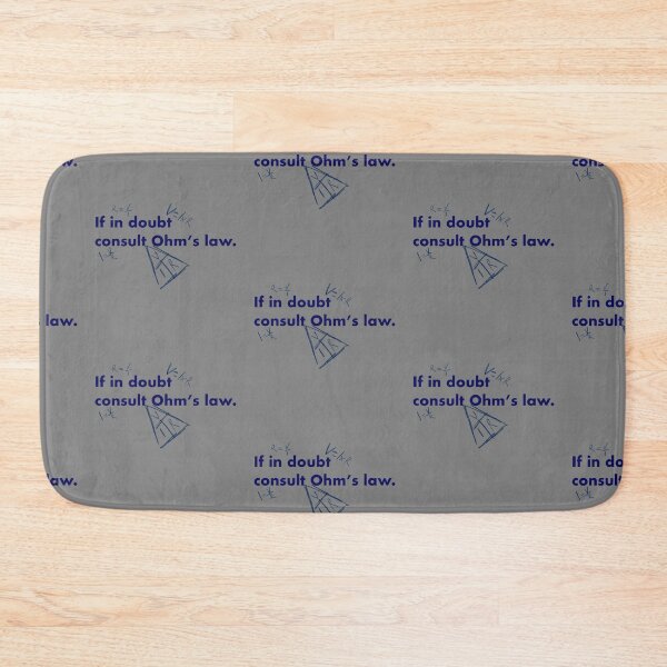 Item preview, If in doubt consult Ohm's law (Blue Text) designed and sold by Bridget Beswick.