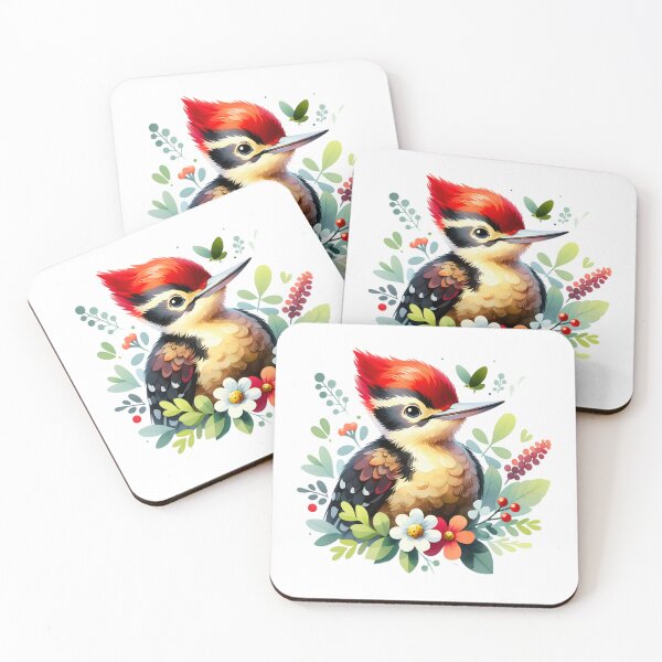 Item preview, Floral Pileated Woodpecker designed and sold by TheAnimalZ00.