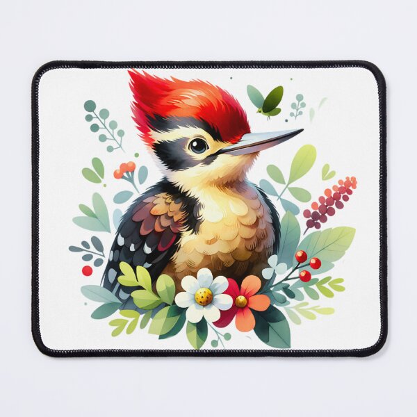 Item preview, Floral Pileated Woodpecker designed and sold by TheAnimalZ00.