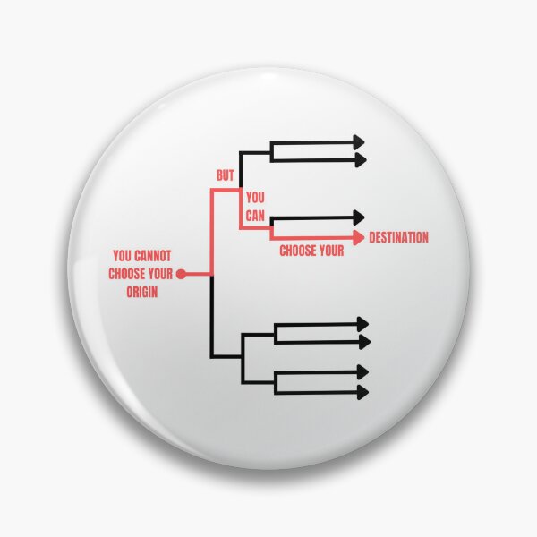 Item preview, You cannot choose your origin, but you can choose your destination designed and sold by GRINspiration.