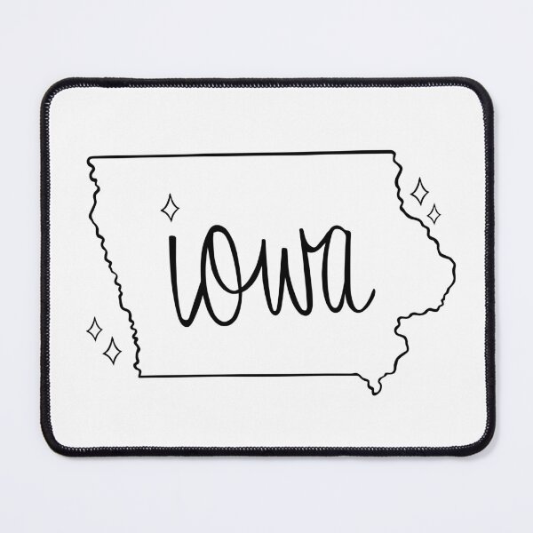 Item preview, State of Iowa Script + Line Drawing designed and sold by keligraphie.