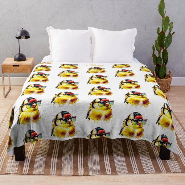 Item preview, Watercolor American Goldfinch Wearing Sunglasses designed and sold by TheAnimalZ00.