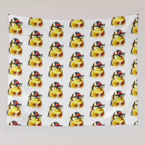 Item preview, Watercolor American Goldfinch Wearing Sunglasses designed and sold by TheAnimalZ00.