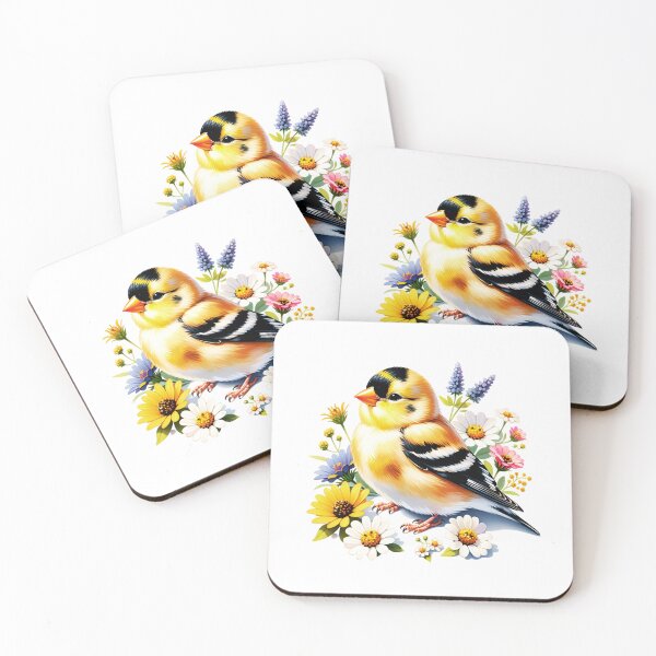 Item preview, Floral American Goldfinch  designed and sold by TheAnimalZ00.