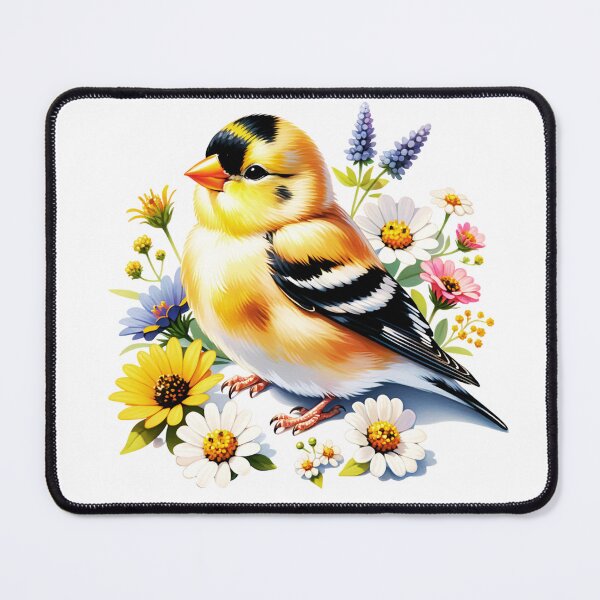 Item preview, Floral American Goldfinch designed and sold by TheAnimalZ00.