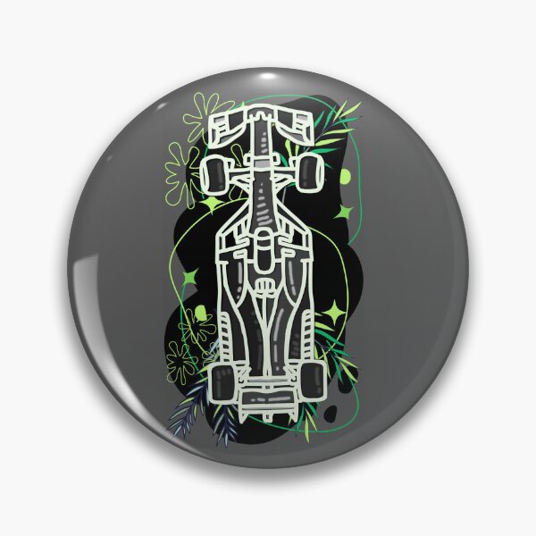 Item preview, Neon Green Floral Glowing Formula 1 Car designed and sold by FloralFastlane.