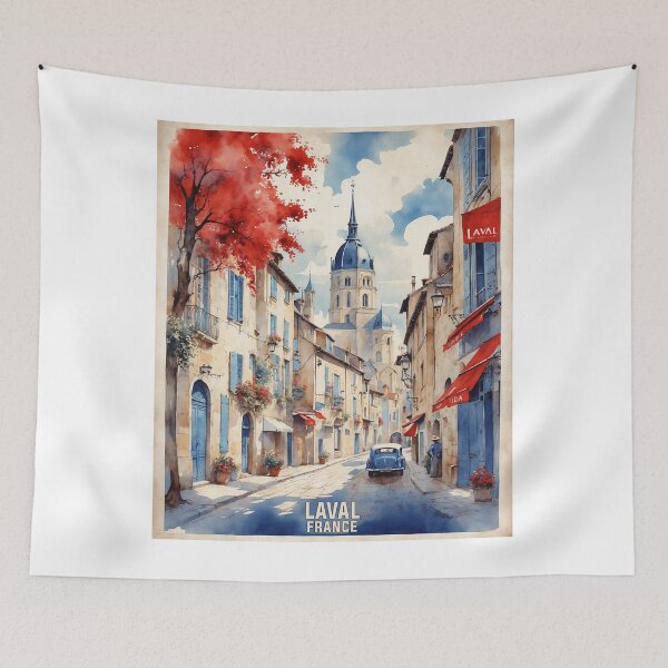 Item preview, Laval France Vintage Travel Tourism  designed and sold by TravelersGems.