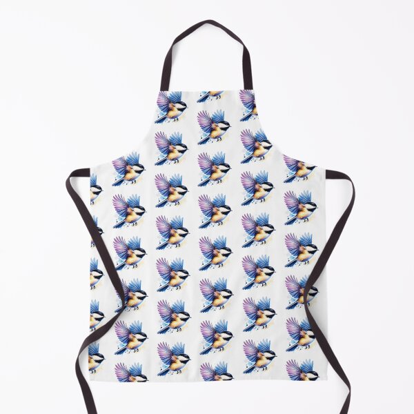 Item preview, Watercolor Black Capped Chickadee Flying designed and sold by TheAnimalZ00.
