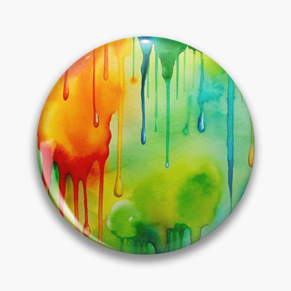 Item preview, Pattern of colorful paint drops designed and sold by ElenaHrubes.