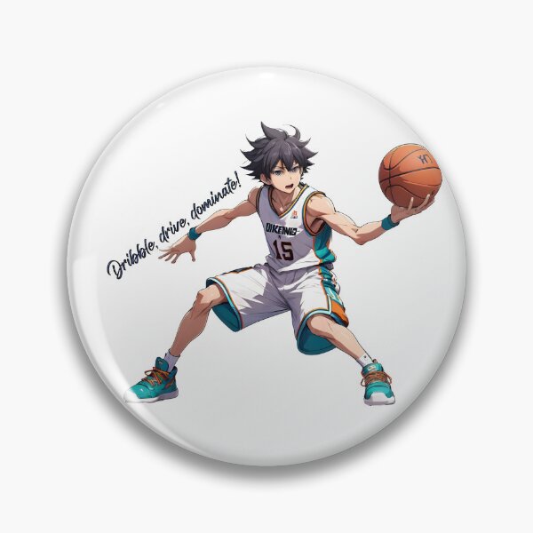 Item preview, Anime basketball male player holding a ball designed and sold by PrintPlanetGo.