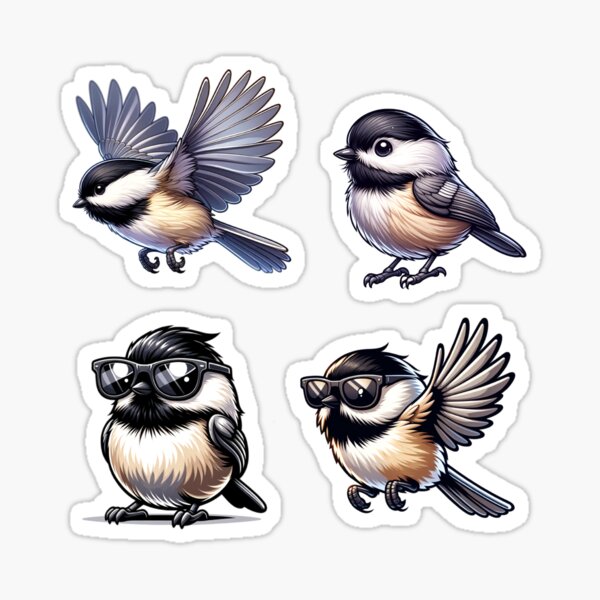 Item preview, Black Capped Chickadee Birds designed and sold by TheAnimalZ00.