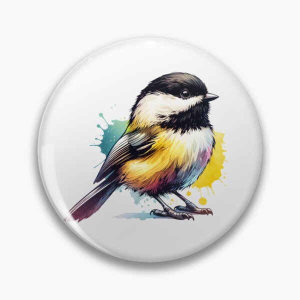 Item preview, Watercolor Black Capped Chickadee designed and sold by TheAnimalZ00.