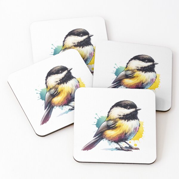 Item preview, Watercolor Black Capped Chickadee designed and sold by TheAnimalZ00.