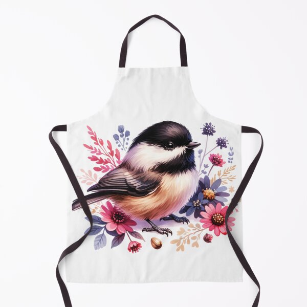 Item preview, Floral Black Capped Chickadee designed and sold by TheAnimalZ00.