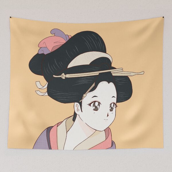 Item preview, Historical Japanese Woman 90's Anime Style 2 designed and sold by MariOyama.