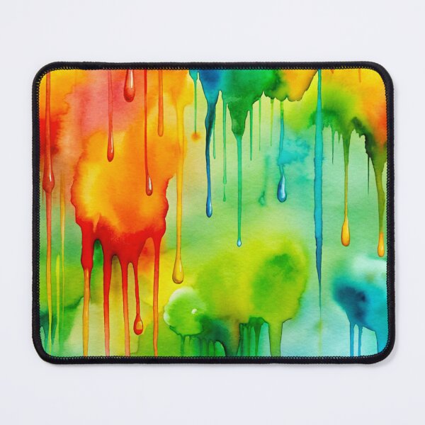 Item preview, Pattern of colorful paint drops designed and sold by ElenaHrubes.