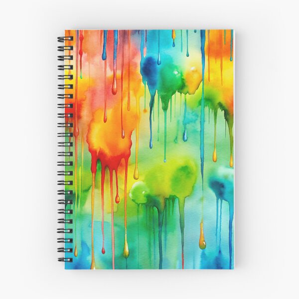 Item preview, Pattern of colorful paint drops designed and sold by ElenaHrubes.