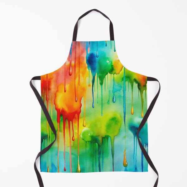 Item preview, Pattern of colorful paint drops designed and sold by ElenaHrubes.