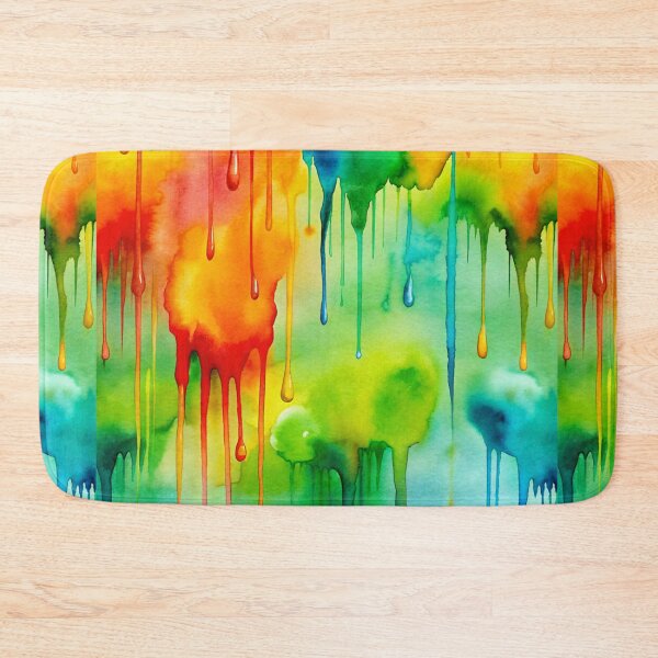 Item preview, Pattern of colorful paint drops designed and sold by ElenaHrubes.