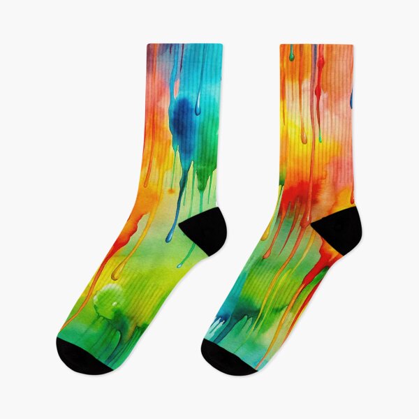 Item preview, Pattern of colorful paint drops designed and sold by ElenaHrubes.