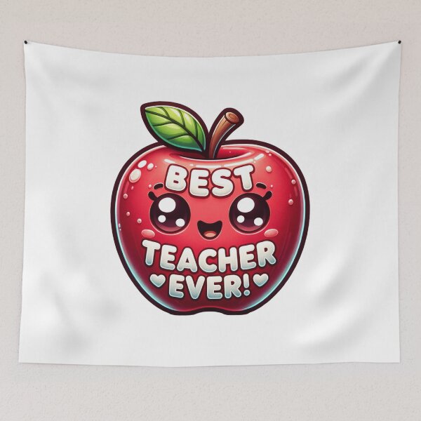 Item preview, Best Teacher Ever Apple designed and sold by That-Guys-Merch.