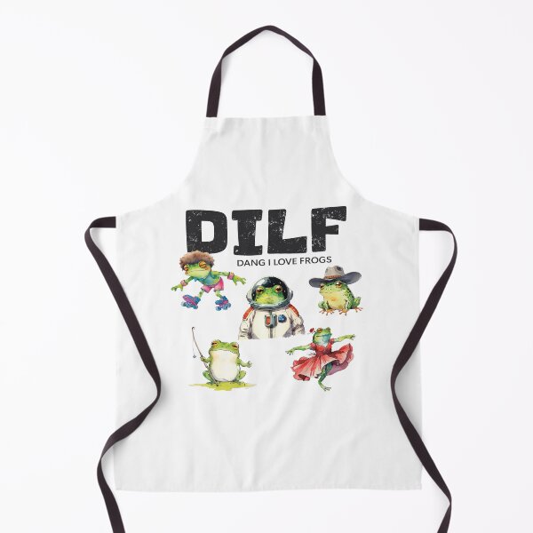Item preview, DILF- Dang I love frogs (on light) designed and sold by ashleafjb.