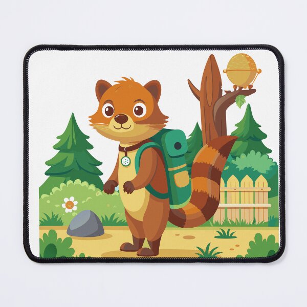 Item preview, Fluffy Mongoose's Backpack Adventure designed and sold by omerfdln34.