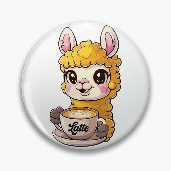 Item preview, Llama Latte, Cute Llama,Funny Coffee Lovers designed and sold by Porcupine Tees ⭐⭐⭐⭐⭐.