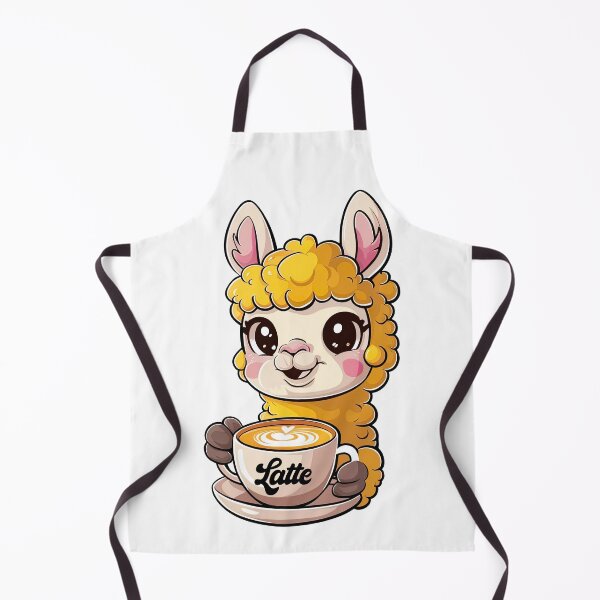 Artikelvorschau, Llama Latte, süßes Lama, lustige Kaffeeliebhaber entworfen und verkauft von Porcupine Tees ⭐⭐⭐⭐⭐.