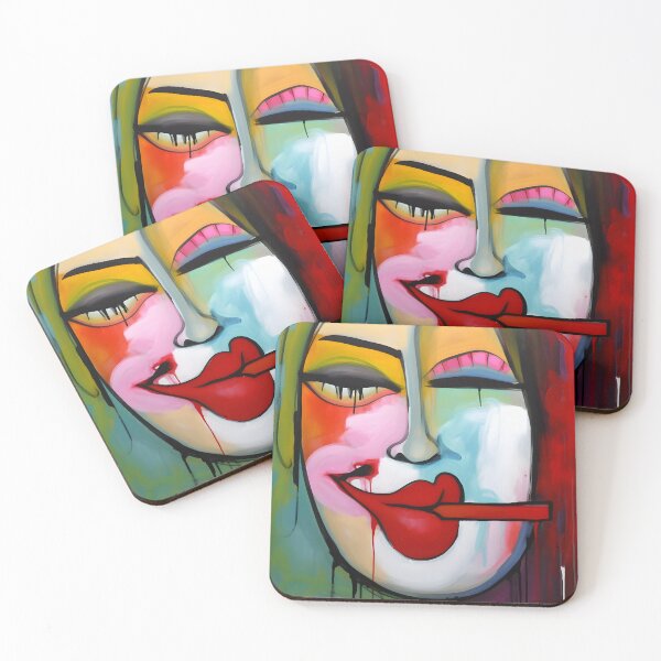 Item preview, Elegance in Abstract- Woman with Cigar, Surrealism Infused with Sophisticated Artistry designed and sold by OlfactoART Studio.