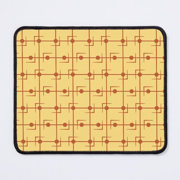 Aperçu de l'œuvre Dots n Lines jaune clair créée et vendue par PasdeChatDesign.