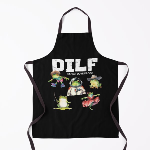 Item preview, DILF- Dang I love frogs (on dark) designed and sold by ashleafjb.
