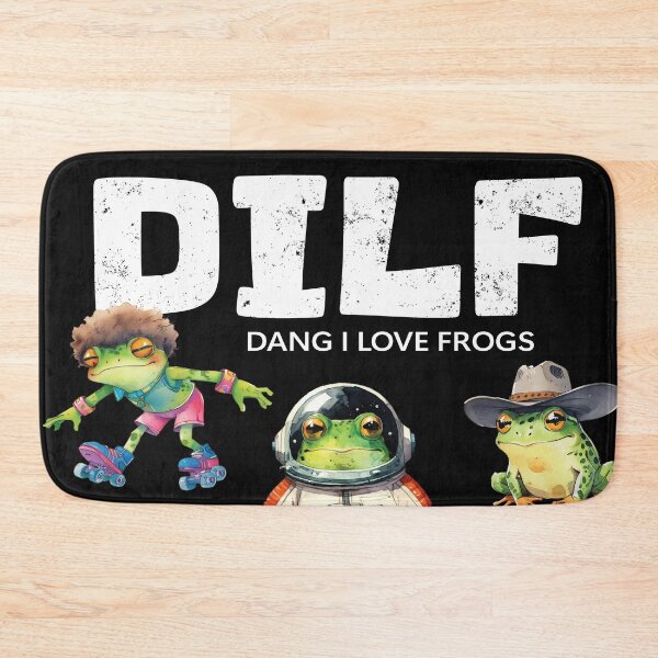 Item preview, DILF- Dang I love frogs (on dark) designed and sold by ashleafjb.