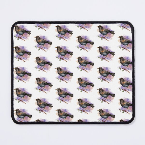 Item preview, Watercolor Common Blackbird designed and sold by TheAnimalZ00.