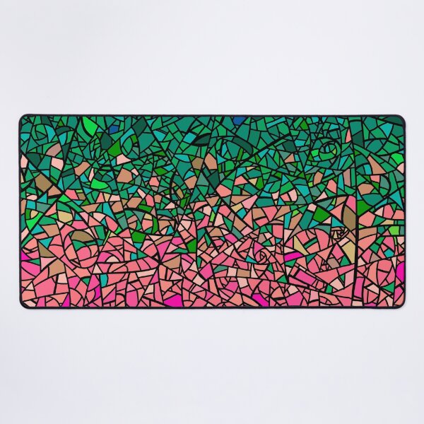 Item preview, Stained Glass (Pink and Green) designed and sold by fibbunny.