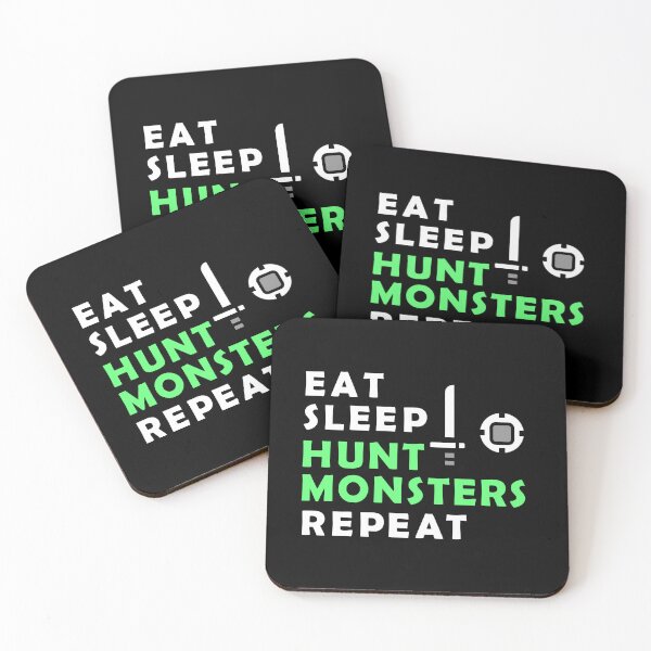 Item preview, EAT SLEEP HUNT MONSTERS REPEAT MH Tee SnS designed and sold by CuteNCool.