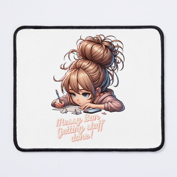 Item preview, Messy Bun, getting stuff done designed and sold by LuxTeesNThings.