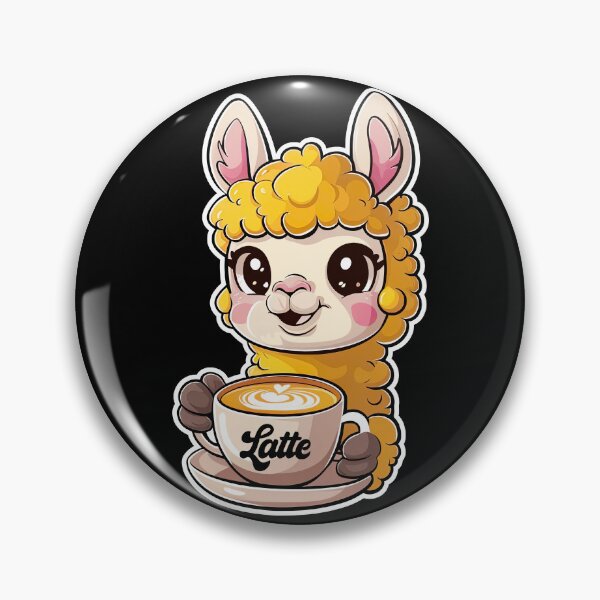 Item preview, Llama Latte, Cute Llama, Llama Lovers Funny Coffee designed and sold by Porcupine Tees ⭐⭐⭐⭐⭐.