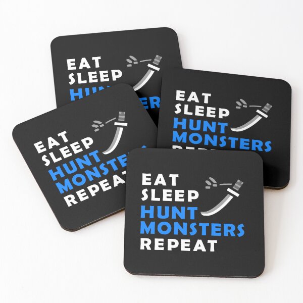 Item preview, COMER DORMIR CAZAR MONSTRUOS REPETIR MH Tee LS designed and sold by CuteNCool.