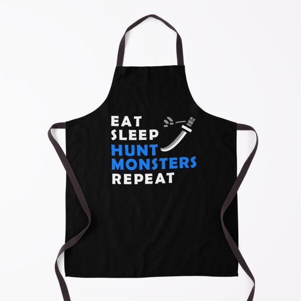 Item preview, EAT SLEEP HUNT MONSTERS REPEAT MH Tee LS designed and sold by CuteNCool.