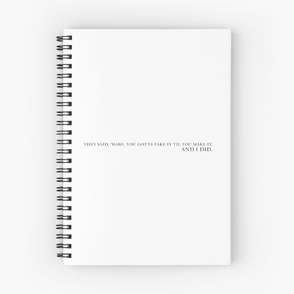 Item preview, Fake It Til You Make It (Right-Aligned) designed and sold by FaveLyrics.
