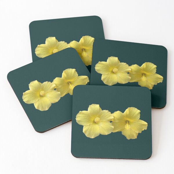Item preview, Twin Yellow Hibiscus Flowers  designed and sold by Amanda1775.