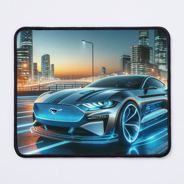 Item preview, Futuristic Cityscape Mustang Design designed and sold by CultDigHoriz.